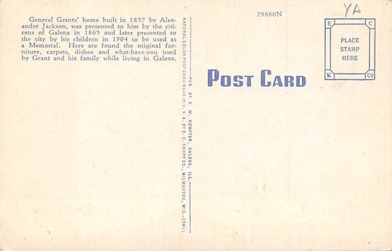 Library Galena IL USA Postcard