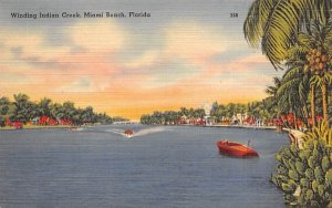 Winding Indian Creek Miami Beach, Florida
