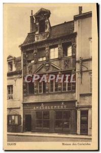 Old Postcard Dijon Maison Des Caryatids Furniture