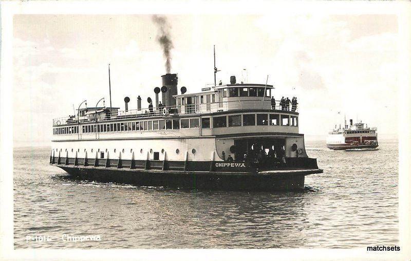 C-1940s Chippewa Ferry PUGET SOUND WASHINGTON RPPC postcard 3620