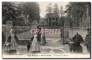 Old Postcard D Auray Sainte Anne Le Champ des Martyrs Folklore Costume