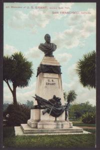  Grant Monument,Golden Gate Park,San Francisco CA Postcard 