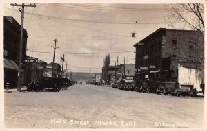 Alturas California Main Street Eastman Real Photo Postcard AA18256