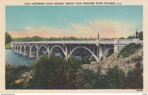 COLUMBIA, South Carolina, 30-40s ; Jefferson Davis Highway Bridge over Congar...