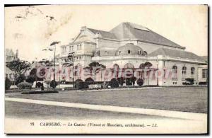 Old Postcard Cabourg Viraut casino and architects Mauclerc