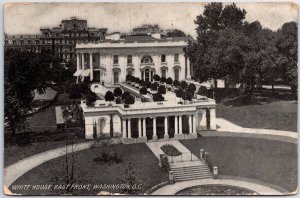 VINTAGE POSTCARD EAST FRONTAGE OF THE WHITE HOUSE WASHINGTON D.C. c. 1910