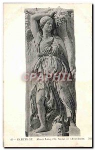 Postcard Old Carthage Museum Lavigerie Statue of Abundance I