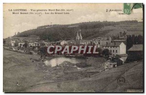 Old Postcard Louvesc general view North East Mount Besset Lake Grand Place