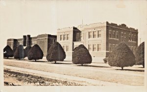 Kingfisher Oklahoma OK~High School Building Real Photo Postcard