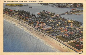 Air View of Beach Front Fort Lauderdale FL