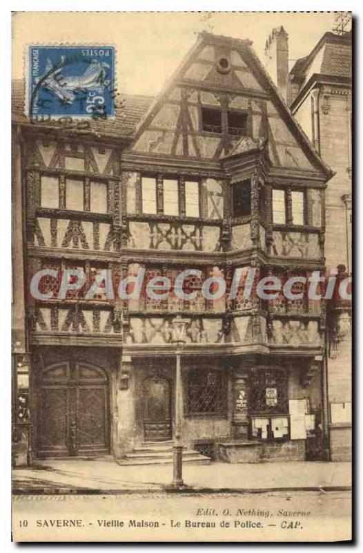 Old Postcard Saverne Old House The Office of Police