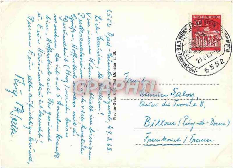 Modern Postcard Bad Munster am Stein