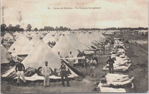 Camp de La Courtine Un Coin de Campement Military World War 1 Postcard C167