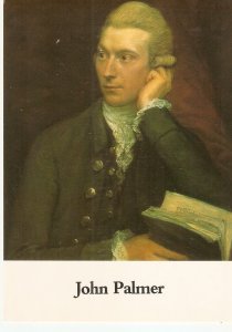 John Palmer. Bath Posmaster Gemeral  Nice modern postcard by Bath Postal Muse