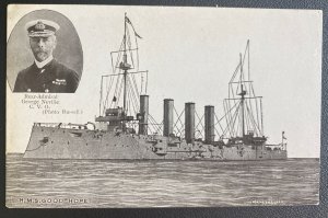 Mint Germany Real Picture Postcard HMS Good Hope Admiral George Neville