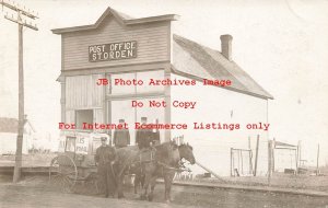 MN, Storden, Minnesota, RPPC, Post Office, US Mail RFD Wagon, 1911 PM, Photo