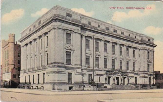 Indiana Indianapolis City Hall 1917