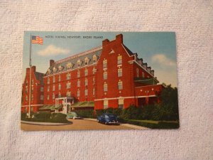 1940's Hotel Viking, Newport, Rhode Island Linen Postcard