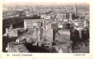 Vista General Malaga Spain 1947 