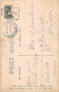 H37/ Duluth Minnesota RPPC Postcard c1910 Studio Railroad Men Fur Coat 