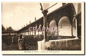 Old Postcard Certosa di Pavia Veduta del great Chiostro