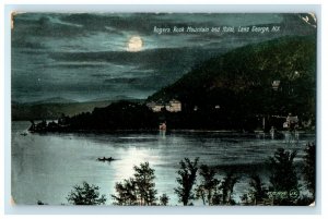 c1910's Rogers Rock Mountain And Lake George New York NY Antique Postcard 