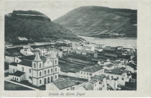 Portugal Cidade da Horta Fayal Antique Postcard E4