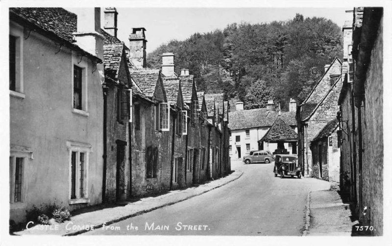 Castle Combe England from the Main Street Real Photo Vintage Postcard JF686999