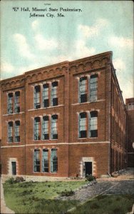 Jefferson City Missouri MO State Penitentiary Prison E Hall c1910 Postcard