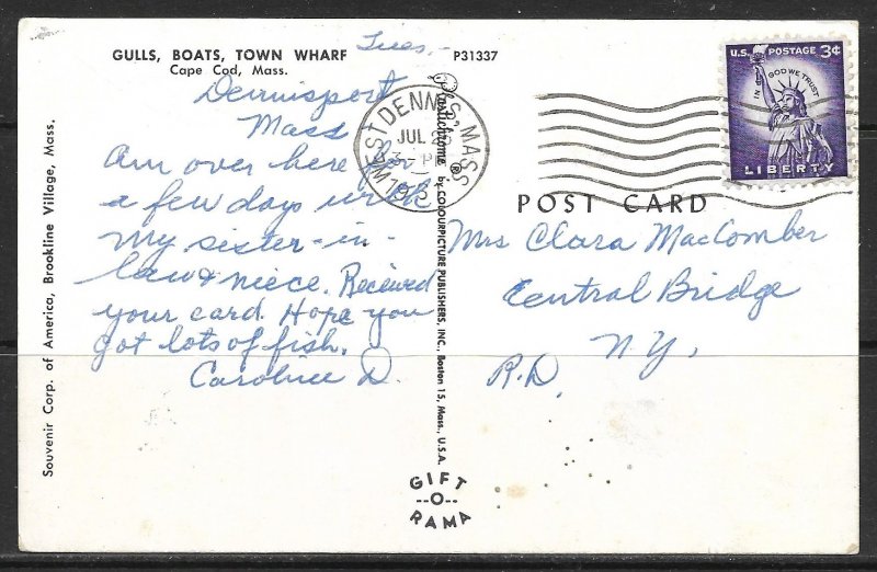 Massachusetts, Cape Cod - Gulls - Boats - Town Wharf - [MA-094]