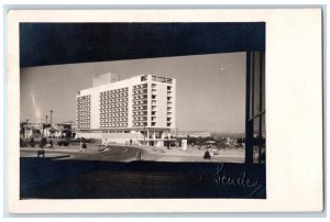 c1955 Hilton Hotel Marmara Sea View Istanbul Turkey RPPC Photo Posted Postcard