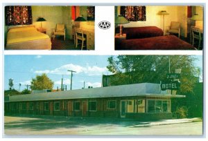 c1950's Two Stiffs Selling Gas Lovelock Nevada NV, Room View Vintage Postcard