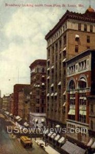 Broadway - St. Louis, Missouri MO Postcard