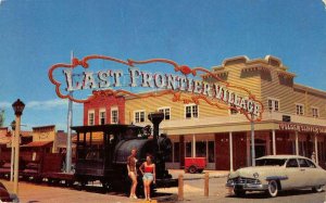 LAST FRONTIER VILLAGE Las Vegas, NV Train Old Car Roadside 1960 Vintage Postcard