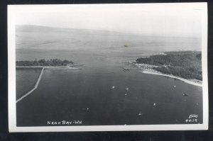 RPPC NEAH BAY WASHINGTON AERIAL VIEW ELLIS 4418 REAL PHOTO POSTCARD