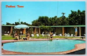 Poolside Sands Motel Dalhart Texas TX UNP Unused Chrome Postcard C16
