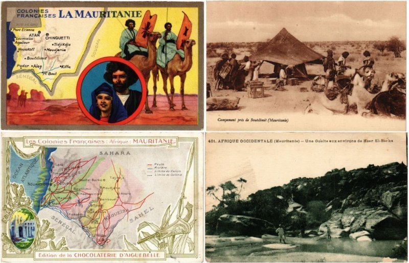 MAURITANIA AFRICAN OCCUPATION 30 Vintage AFRICA Postcards 1910-1950 (L3529)