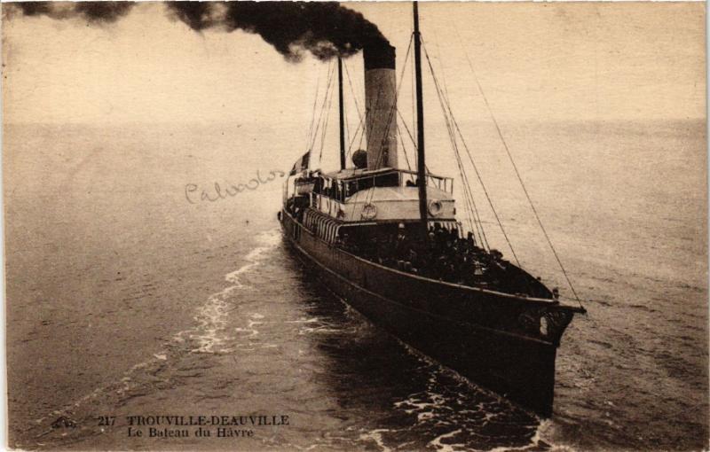 CPA TROUVILLE-DEAUVILLE - Le Bateau du Havre (475731)