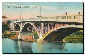 Old Postcard Saint Just sur Loire Bridge