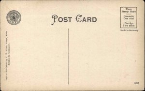 Onset Massachusetts MA Restaurant Interior View c1900s-10s Postcard