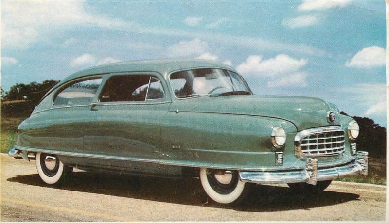 Postcard 1950s Automobile Advertising Nash Airlyte Rambler 22-13737 