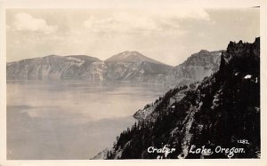 Crater Lake real photo - Crater Lake, Oregon OR  