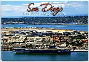 Postcard - USS Ronald Reagan CVN-76 - San Diego, California