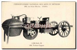 Postcard Old Automobile Conservatoire National des Arts et Metiers Rue Saint ...