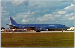 Airplane Braniff International McDonnell Douglas DC-8-62 Fleet Postcard