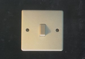 Light Switch Socket Slide Projection London Gallery Art Postcard