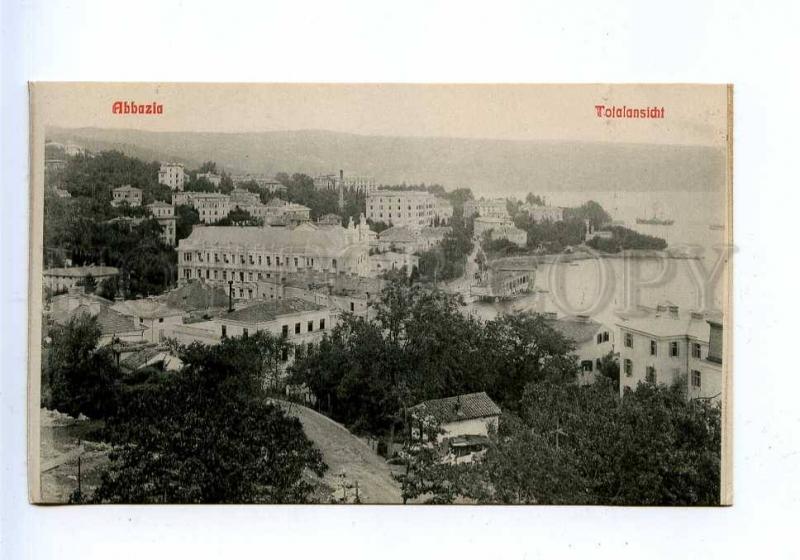 192770 Croatia Opatija ABBAZIA view Vintage postcard