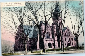 The Mary Lyon Chapel, Mt. Holyoke South Hadley Massachusetts postcard
