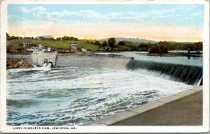 Postcard ME Lewiston - Libby-Dingley's Dam