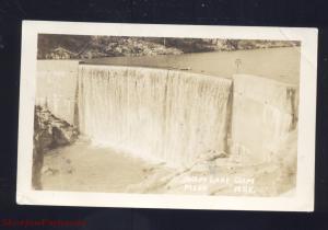 RPPC MENA ARKANSAS SHADY LAKE DAM VINTAGE REAL PHOTO POSTCARD RPO CANCEL